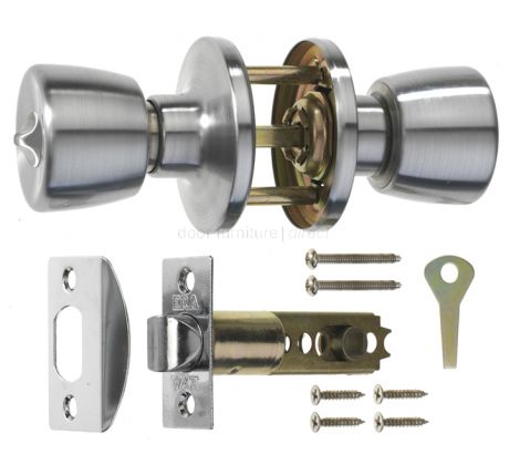 Era Satin Chrome Privacy Door Knobset