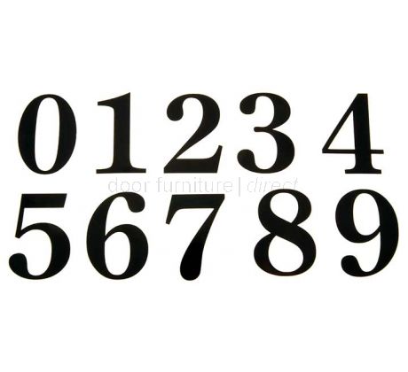 51mm Adhesive Black Numerals and Letters