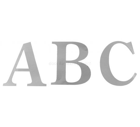 51mm Adhesive Silver Numerals and Letters