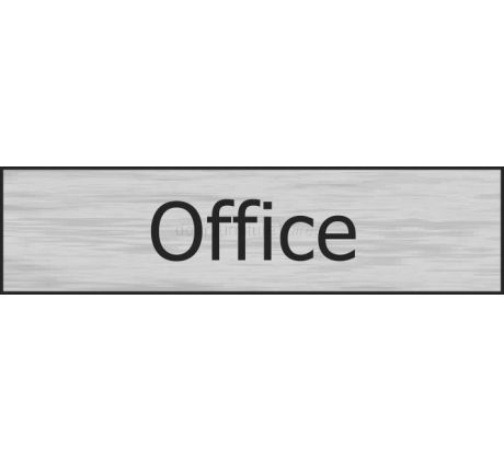 Stainless Steel Effect Office Sign