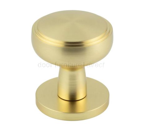 Satin Brass Classic Mortice Door Knobs 60mm