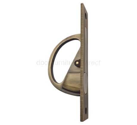 Antique Brass Sliding Door Edge Pull BUR280AB