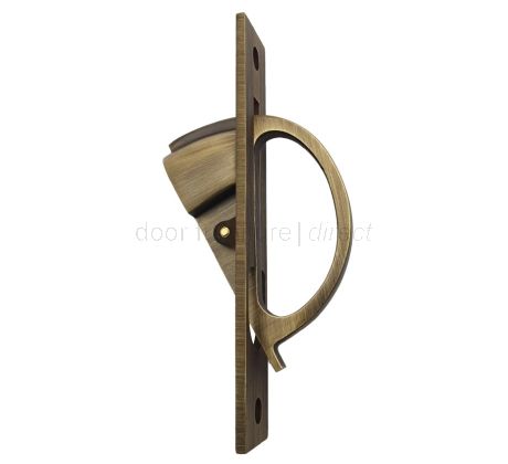 Antique Brass Sliding Door Edge Pull BUR280AB