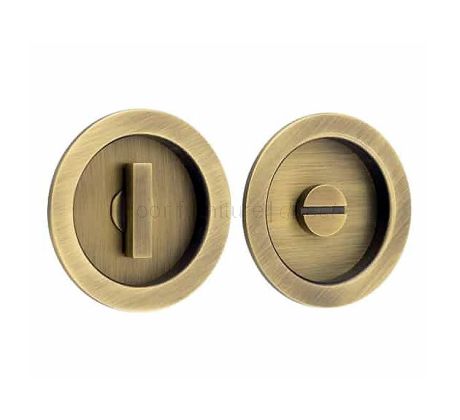 Circular Turn and Release 75mm Antique Brass BUR216AB