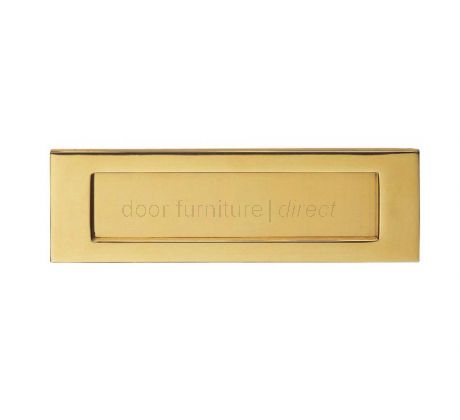 Polished Brass Horizontal Letter Plate 276x94mm