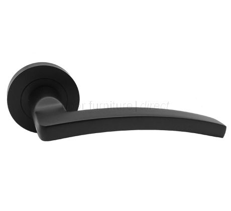 Tavira Matt Black Door Handle Pack