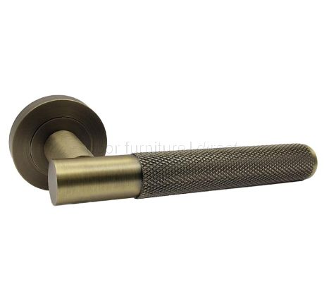 Lagos Antique Brass Door Handle Pack