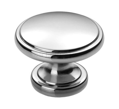 Polished Chrome Oxford Cupboard Knob 38mm