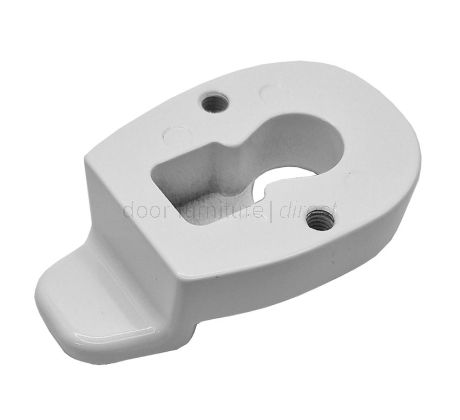 Euro Cylinder Pull and Internal Escutcheon White