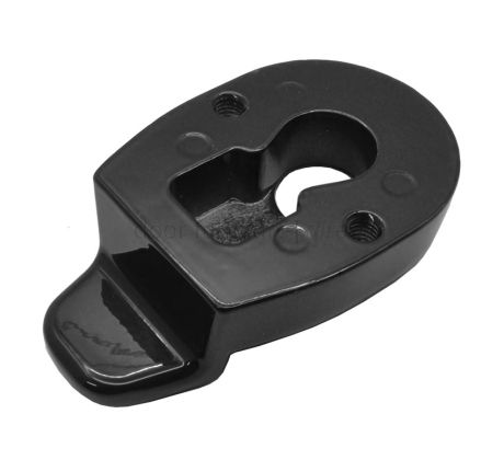Euro Cylinder Pull and Internal Escutcheon Smooth Black