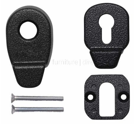 Euro Cylinder Pull and Internal Pull Antique Black 4F206