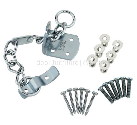 TS003 Security Door Chain Hardex Chrome