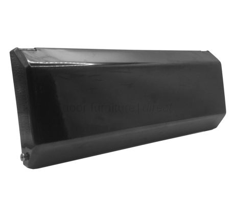 Nu Mail Internal Shield Letter Plate Smooth Black