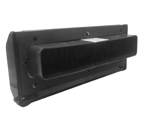 Nu Mail Internal Shield Letter Plate Smooth Black