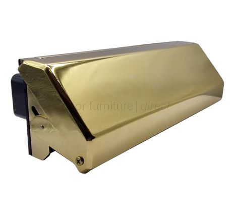 Nu Mail Internal Shield Letter Plate Hardex Gold