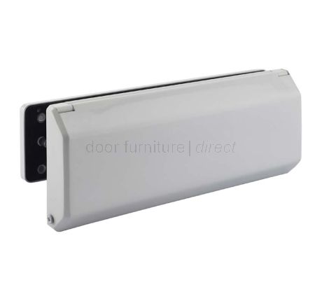 Nu Mail Shield External Letter Plate White 310x76mm