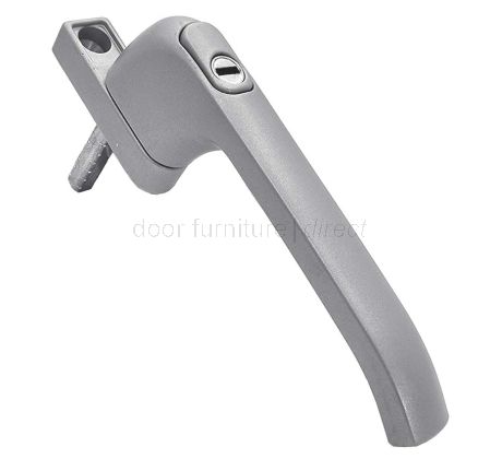Architectural PVCU Inline Locking Window Handle Premium Satin