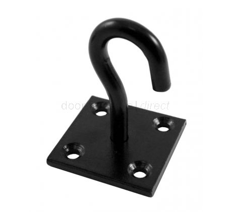 Black Japanned 8mm Hook On 50mm Plate