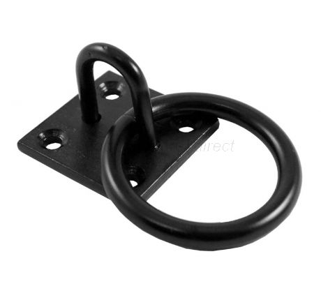 Black Japanned 8mm Ring on 50mm Plate