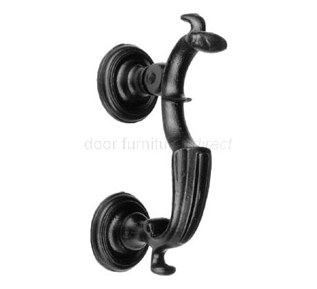 Smooth Black Iron Door Knocker 1005