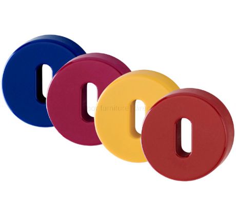 Coloured Nylon Key Escutcheons In Pairs