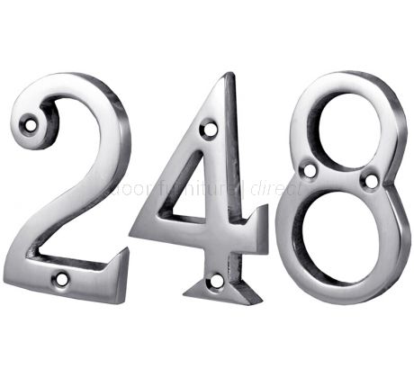 Screw Fix Polished Chrome Front Door Numbers 0 9 2in 51mm Aolisheng magnetic door stop door stop hidden door holder grab floor nailless door stop furniture hardware.