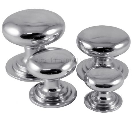 Polished Chrome Victorian Style Cabinet Knobs