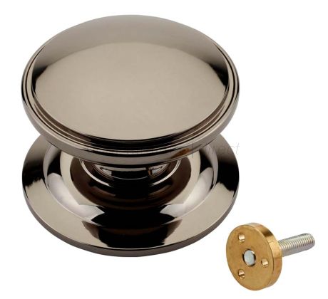Fab and Fix Centre Door Knob 100mm Hardex Bronze Concealed Fix