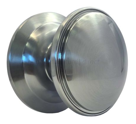 Fab and Fix Centre Door Knob 100mm Hardex Graphite Through Fix