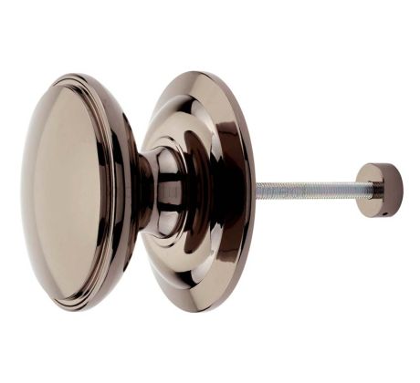 Fab and Fix Centre Door Knob 100mm Hardex Bronze Through Fix