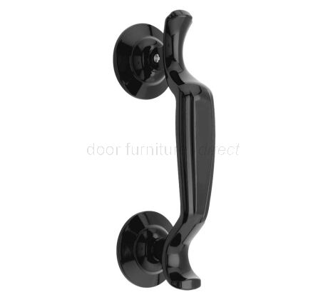 Fab and Fix Doctor Knocker Concealed Fix Smooth Black