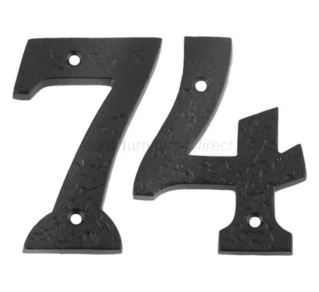 Foxcote Foundries 4in Black House Numbers 0-9