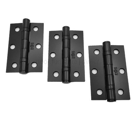 Belas Matt Black Door Handle Pack