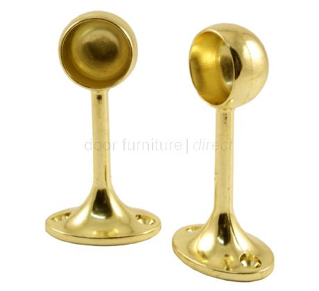 Brass Plated End Brackets In Pairs
