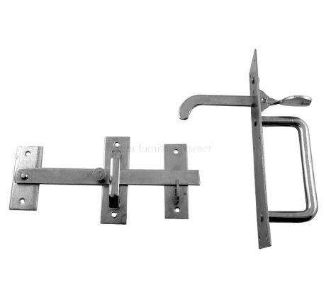 BLACK ANTIQUE IRON SUFFOLK THUMB LATCH Door Gate Catch External Handle 200mm