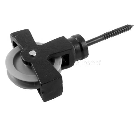 1.75in Single Screw Pulley Black