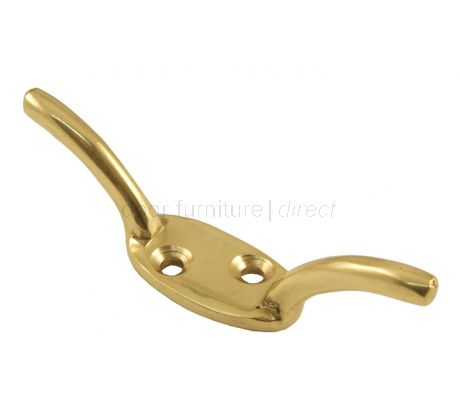 Brass Cleat Hook 3in (75mm)