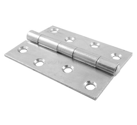 Strong Butt Hinge Zinc Plated 4in (100mm) In Pairs
