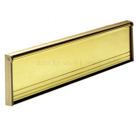 Draught Proof Letter Plate or Tidy 292mm Gold