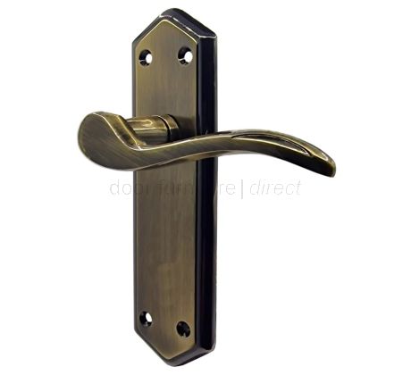 Paris Antique Brass and Bronze Latch Handles 168x47mm