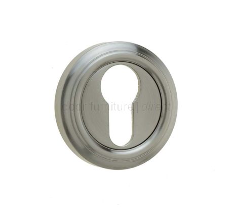 Satin Nickel Parisian Euro Escutcheon 53mm