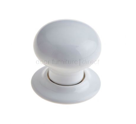 White Porcelain Mortice Door Knob Set 60mm