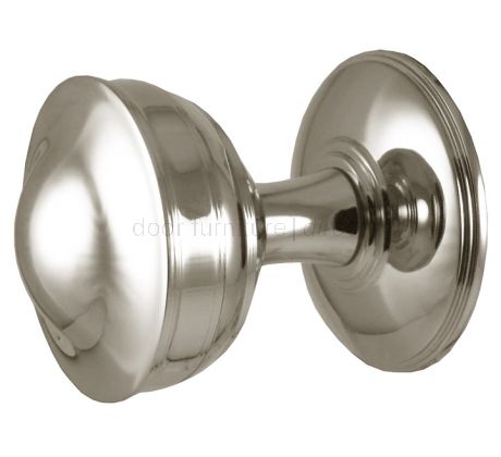 Polished Nickel Crown Mortice Door Knob Set