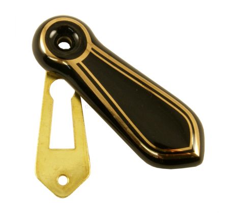 Black Gold Line Escutcheon