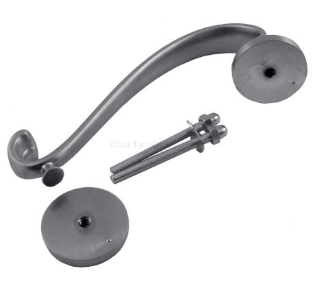 Satin Chrome Sloane Scroll Door Knocker 196mm