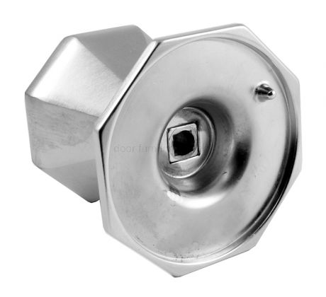 Satin Chrome Octagonal Centre Door Knob 67mm