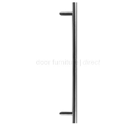 Door Pull Plate SS Dull Type 304 3" x 12" Thru Bolt .132 x 70A.32D 