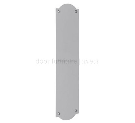 Polished Chrome S640 Shaped Finger Plate 305x77mm