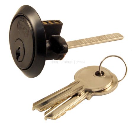 Black Front Door Nightlatch Standard and Narrow Style