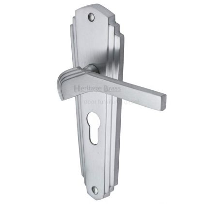 Heritage Brass Waldorf Satin Chrome WAL6548SC Art Deco 48mm EURO